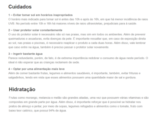 nutricionista alerta sobre os cuidados especiais com as crianças no verão